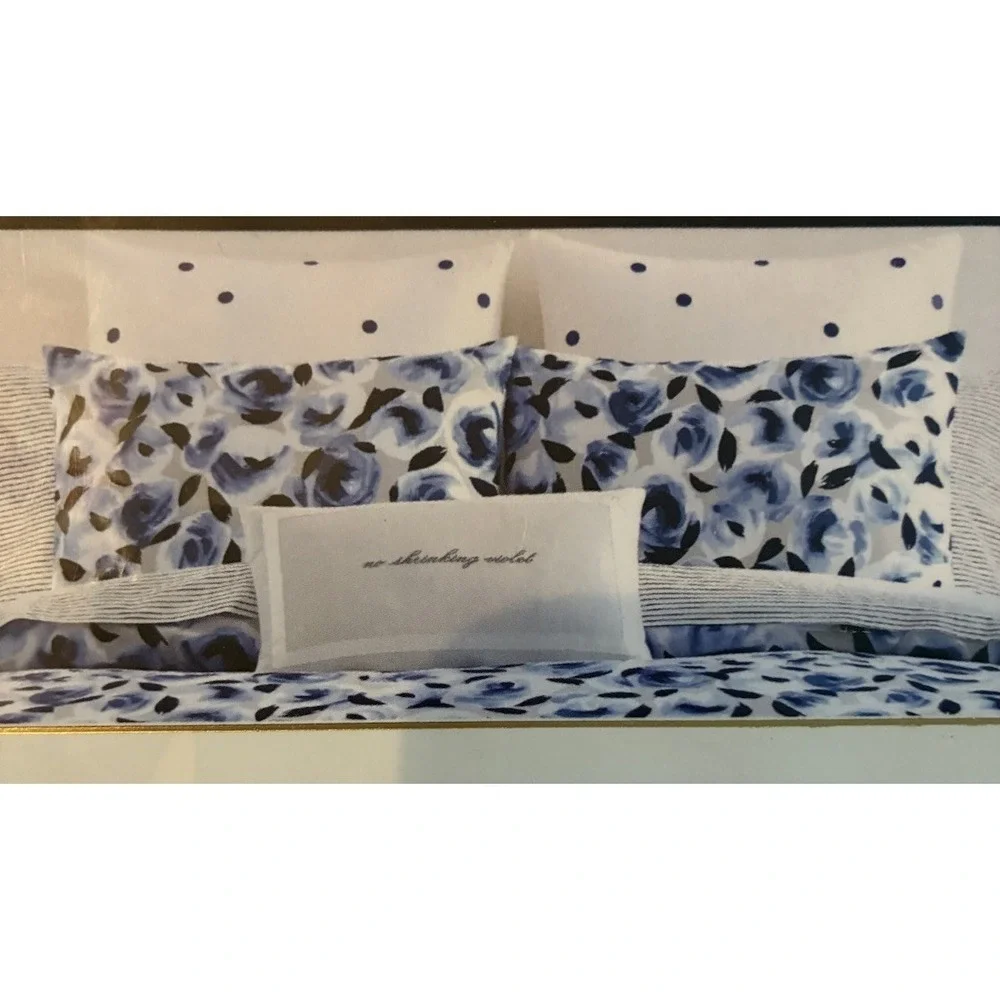 Kate Spade European Sham Deco Dot Navy Polka Dot 26x26 New In Package!